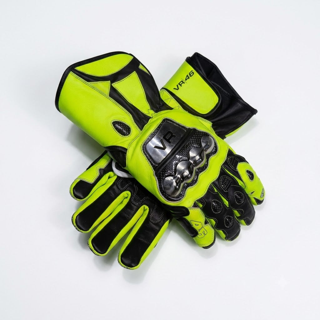 Valentino Rossi VR46 MotoGP 2020 Leather Gloves